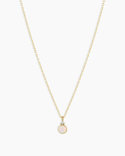 14k Gold Birthstone Necklace