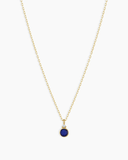 14k Gold Birthstone Necklace