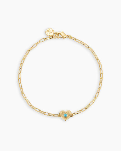 Birthstone Heart Bracelet