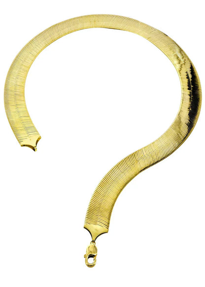 Herringbone Chain | 10K Yellow Gold