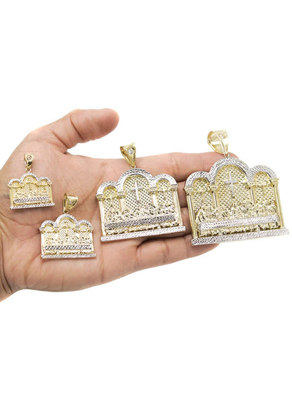 Gold Last Supper Pendant - Yellow Gold | Customizable Size | 10K