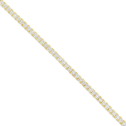 4-Prong Diamond Tennis Chain | 14K GOLD 13.34CTW | 3MM | 3 Color Options Available