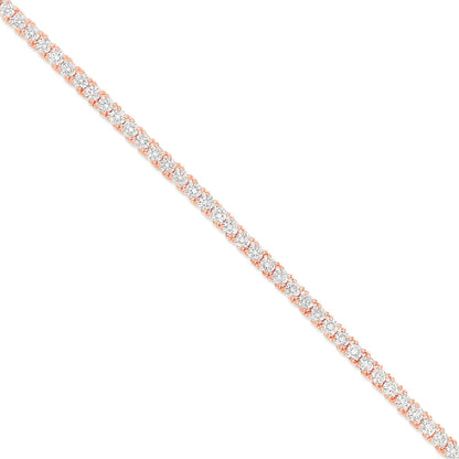 4-Prong Diamond Tennis Chain | 14K GOLD 13.34CTW | 3MM | 3 Color Options Available