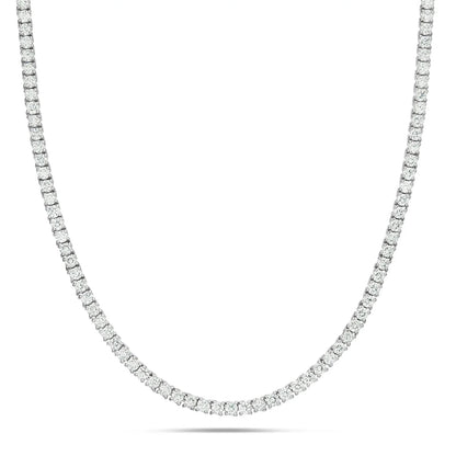 4-Prong Diamond Tennis Chain | 14K GOLD 13.34CTW | 3MM | 3 Color Options Available