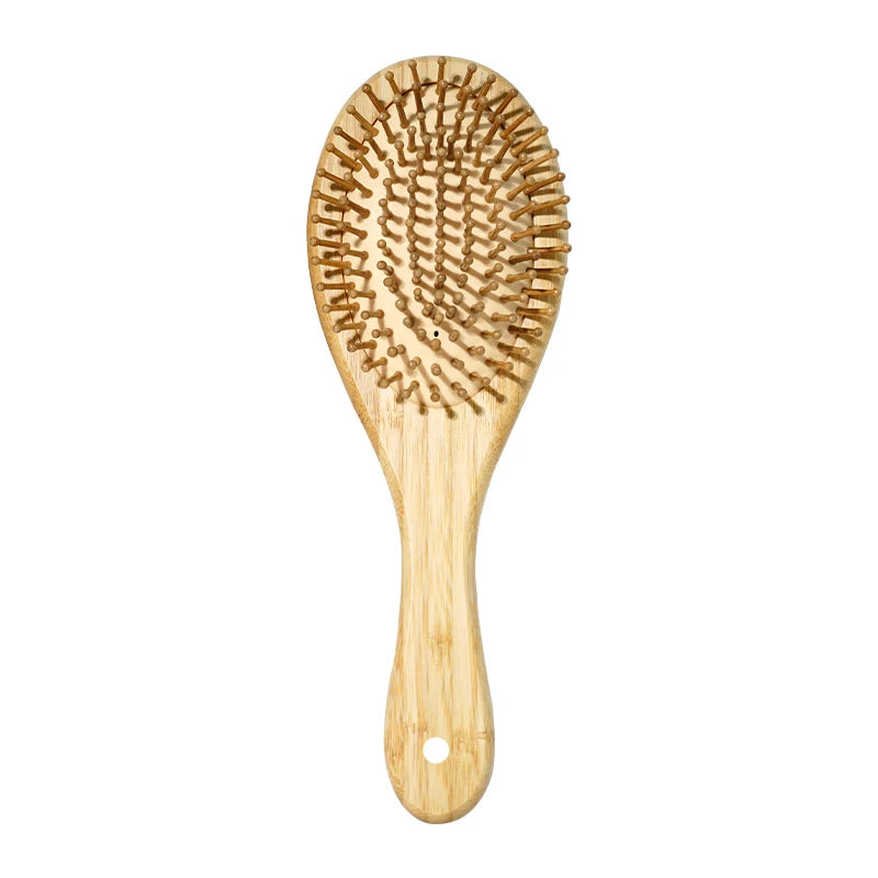 Bamboo Anti-Static Hair Brush with Scalp Massager