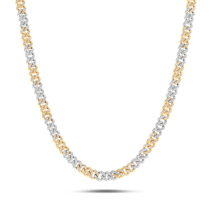 Diamond Cuban Chain | 10K GOLD 2.40CTW | 3MM | 5 Color Options Available | Two Tone Available
