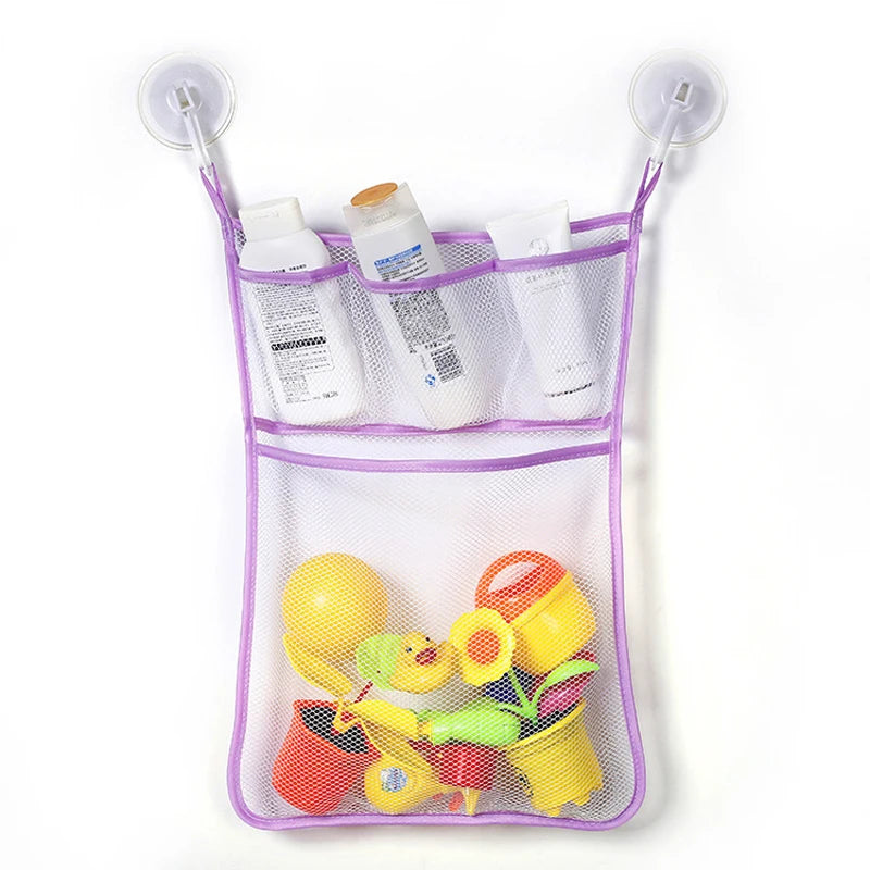 Baby Bath Toy Storage Mesh Bag with Suction Cups