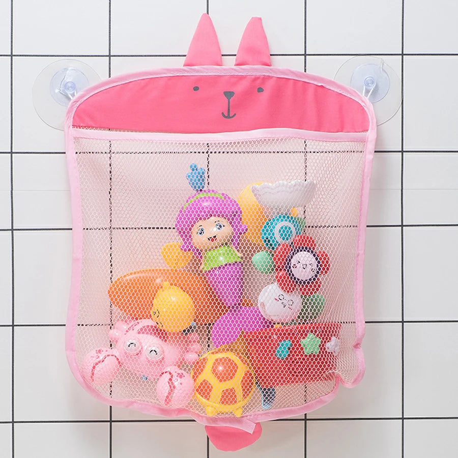 Baby Bath Toy Storage Mesh Bag with Suction Cups