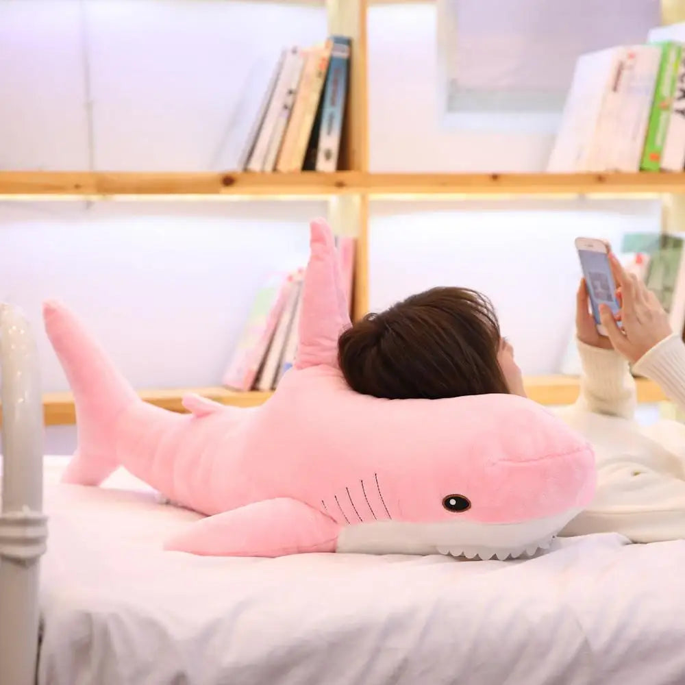 140cm Giant Shark Plush Toy Pillow