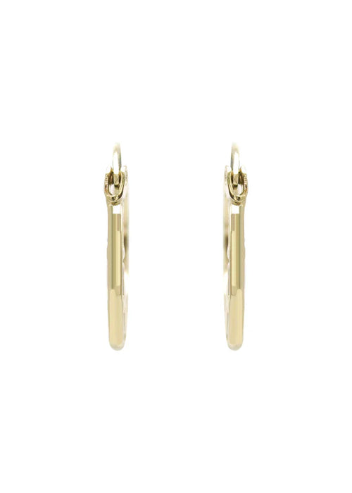 10K Womens Gold Hoop Earrings | 1.7MM | 1.7MM