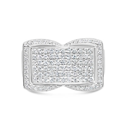 Mens Diamond Pinky Ring | 14K White Gold | 1.30CTW