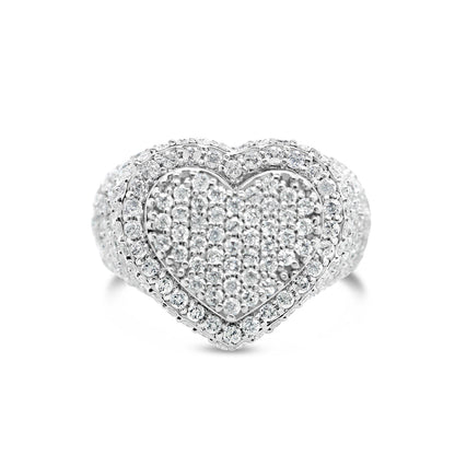 Gold Diamond Heart Ring | 14K | 2.40 CTW