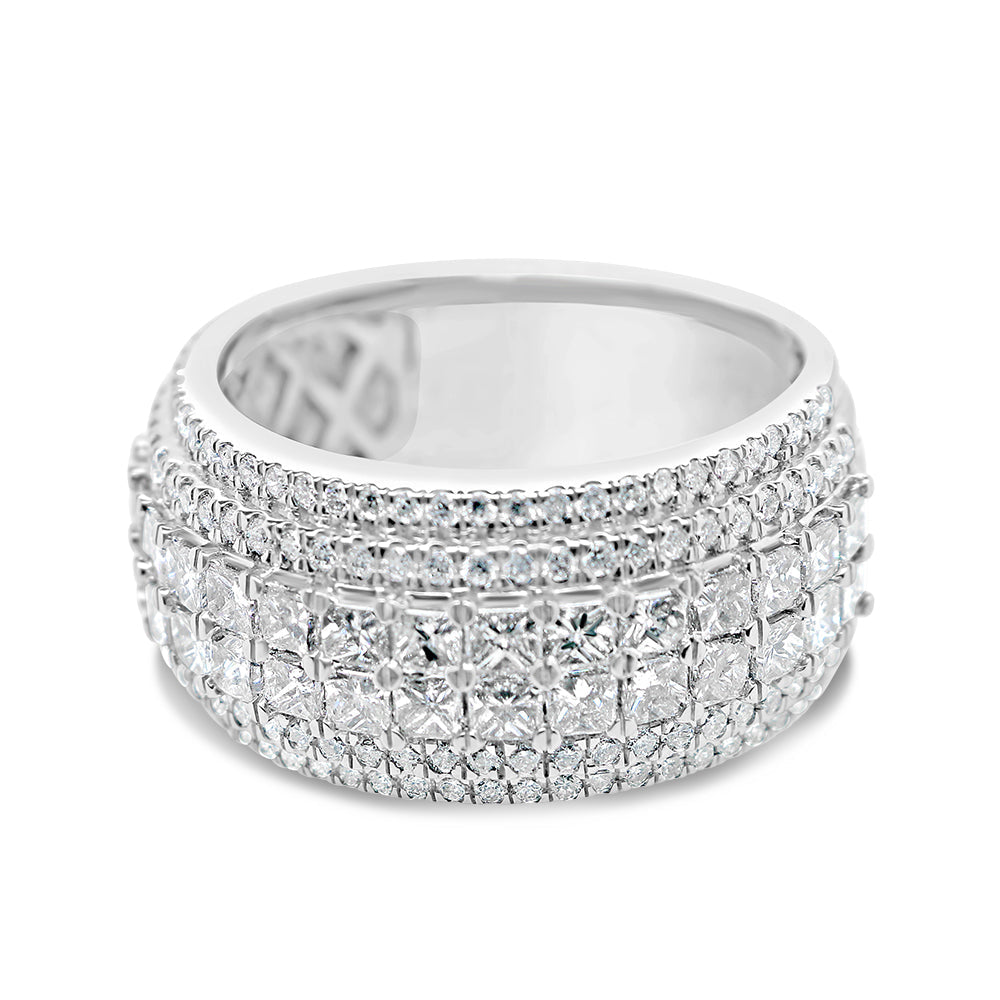 Gold Princess Cut Diamond  Ring | 14K | 3.58 CTW