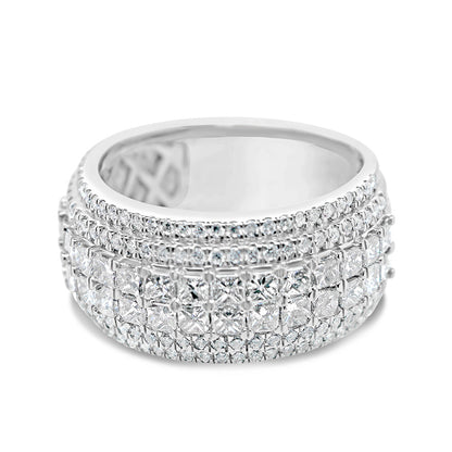 Gold Princess Cut Diamond  Ring | 14K | 3.58 CTW