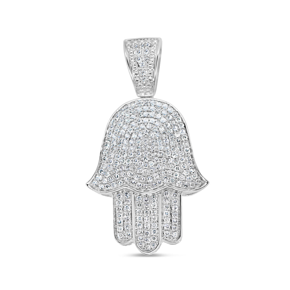 Hamsa Pendant - Yellow Gold Diamond | 2.17CTW | 10K
