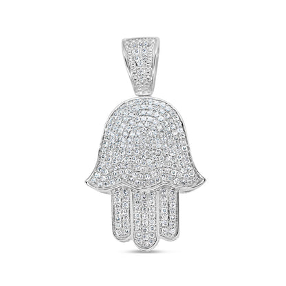Hamsa Pendant - Yellow Gold Diamond | 2.17CTW | 10K