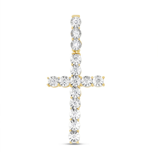 Cross - Yellow Gold Diamond Pendant | 0.65 CTW | 10K