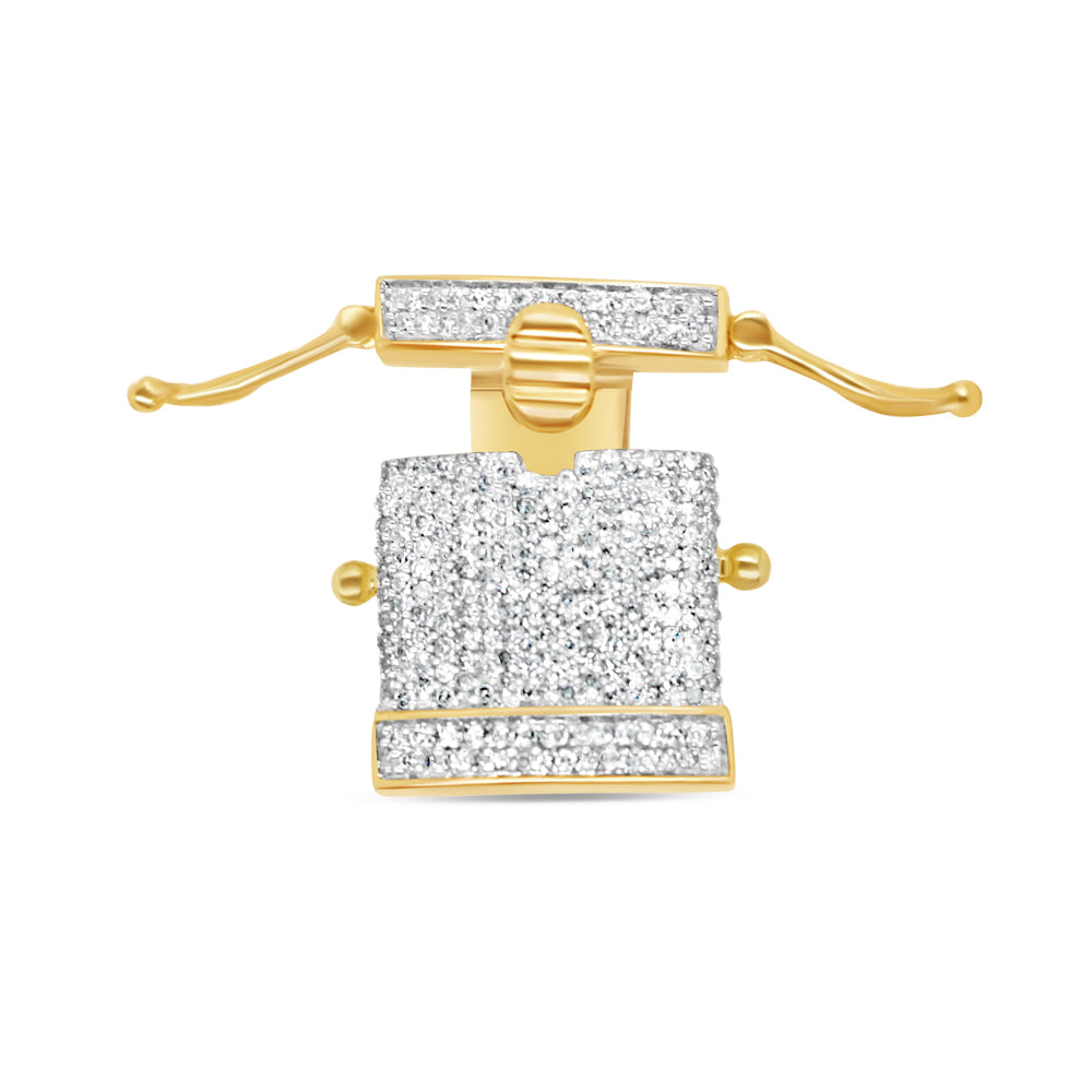 Lock - Diamond Chain Lock | Yellow Gold | 0.83CTW | 10K | 14MM
