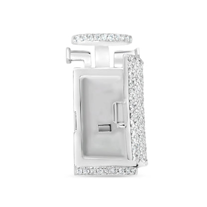 Lock - Gold Diamond Chain Lock | 2.50CTW | 14K | 14MM | Tri-Color Available