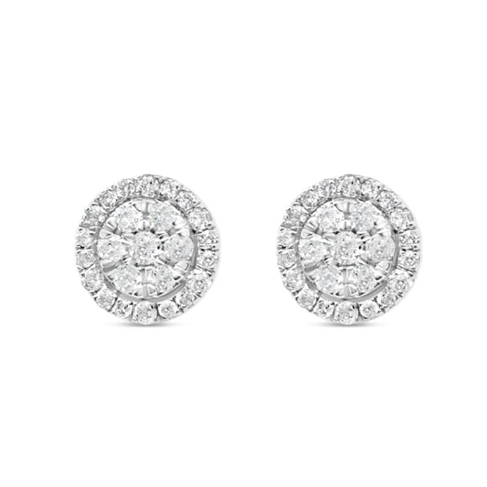 Gold Diamond Round Earrings | Yellow Gold 14K | 1.50CT | 10MM