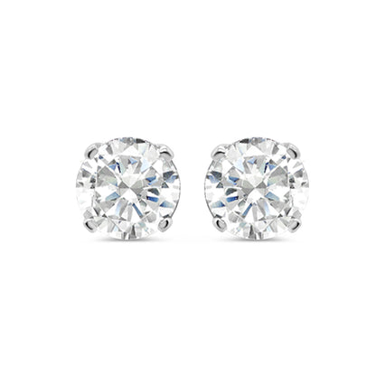 10K White Gold | Diamond Earrings | 0.25CTW | 5.46MM