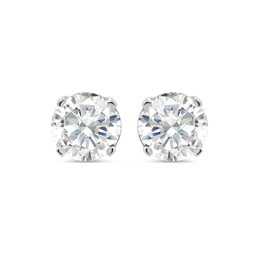 10K White Gold | Diamond Earrings | 0.25CTW | 5.46MM