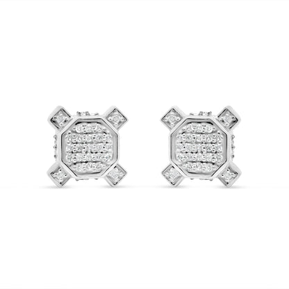 10K Yellow Gold | Diamond Earrings | 0.23CTW | 8.43MM