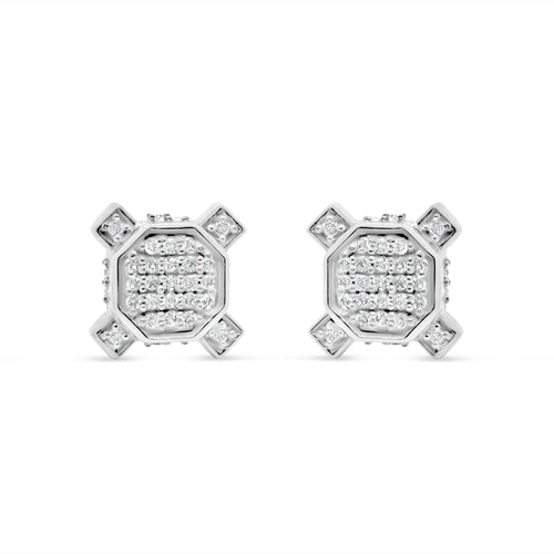 10K Yellow Gold | Diamond Earrings | 0.23CTW | 8.43MM