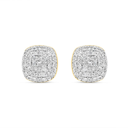 10K Yellow Gold | Diamond Earrings | 0.35CTW | 7.39MM