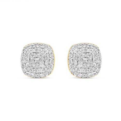 10K Yellow Gold | Diamond Earrings | 0.35CTW | 7.39MM