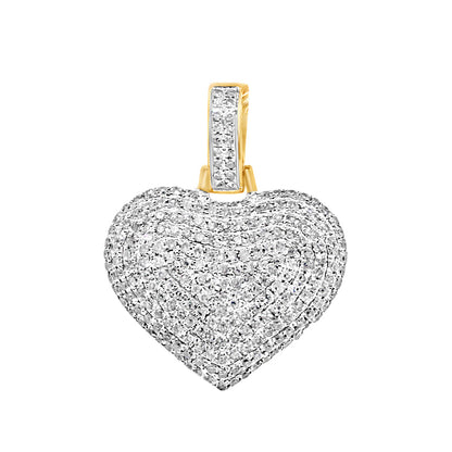 Heart Pendant with Necklace | 14K Yellow Gold | 18.75MM| 0.78CT