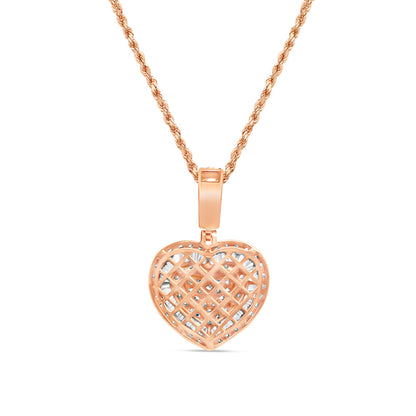 Heart Pendant with Necklace | 14K Yellow Gold | 20.20MM| 1.87CT
