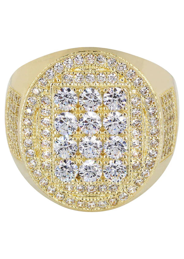 Mens Gold Pinky Ring | 10K Solid Yellow Gold