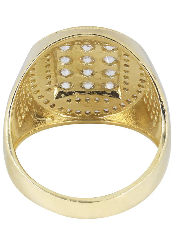 Mens Gold Pinky Ring | 10K Solid Yellow Gold