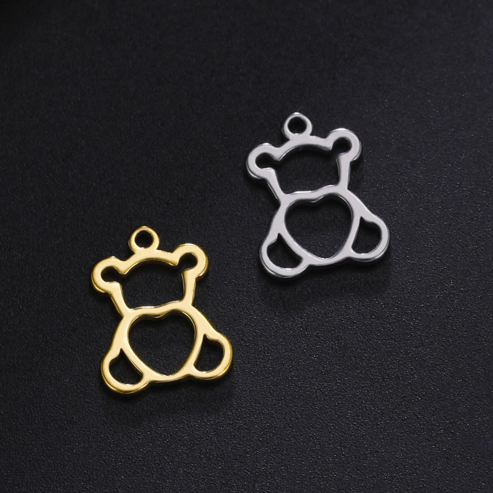 5pcs Stainless Steel Mini Charms for Jewelry Making