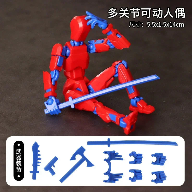 3D Printed Multi-Jointed Transforming Robot Action Figure