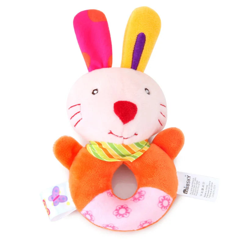 Baby Plush Animal Rattle Crib Mobile Toy