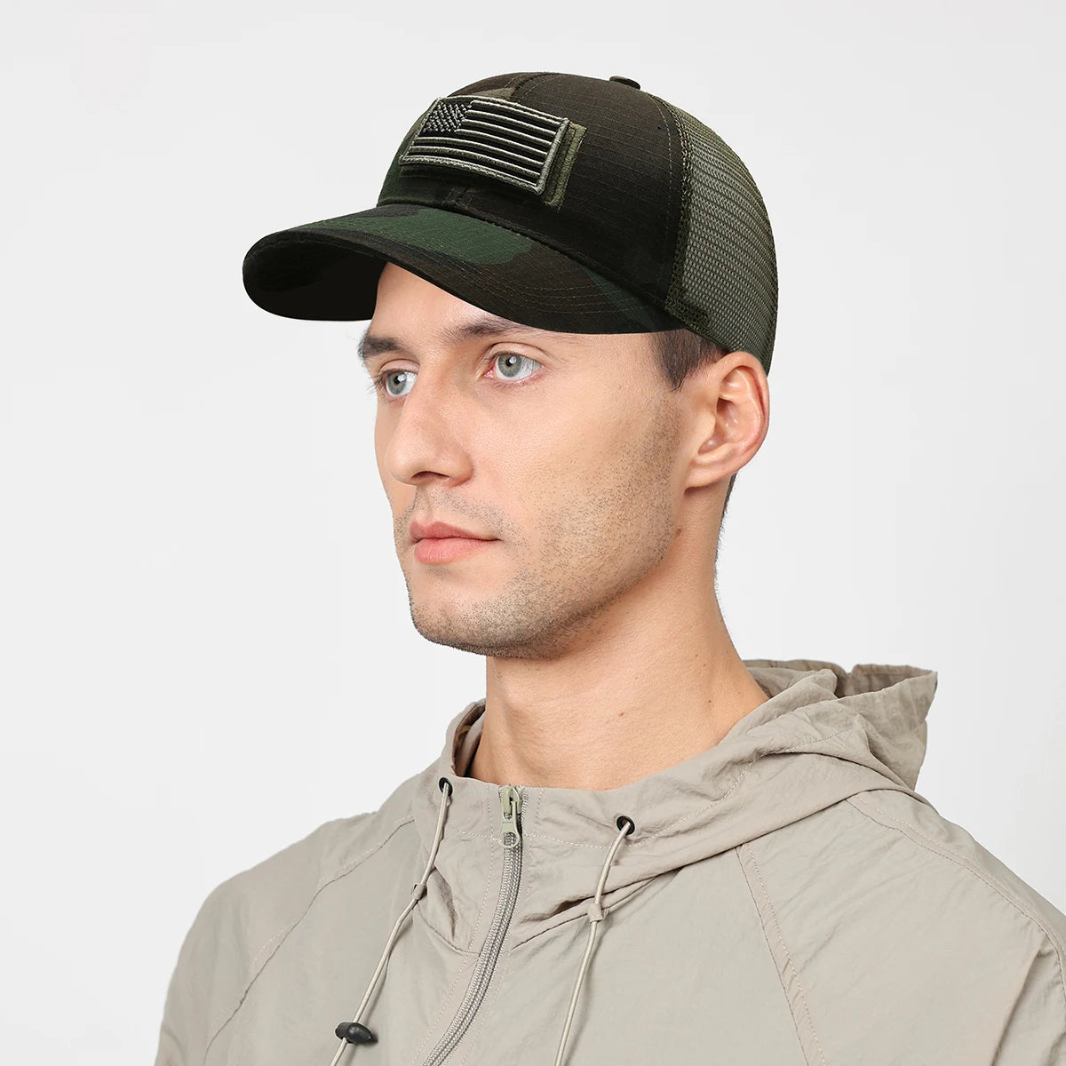 American Logo Embroidered Baseball Cap