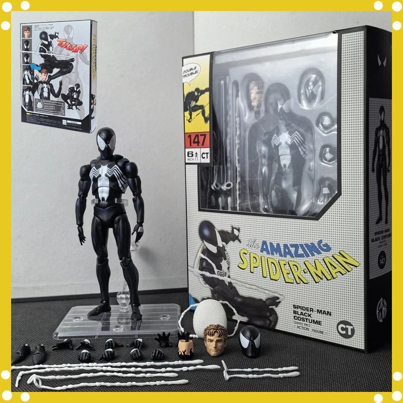 1/12 Spider-Man Black Suit Action Figure (MAFEX 147)