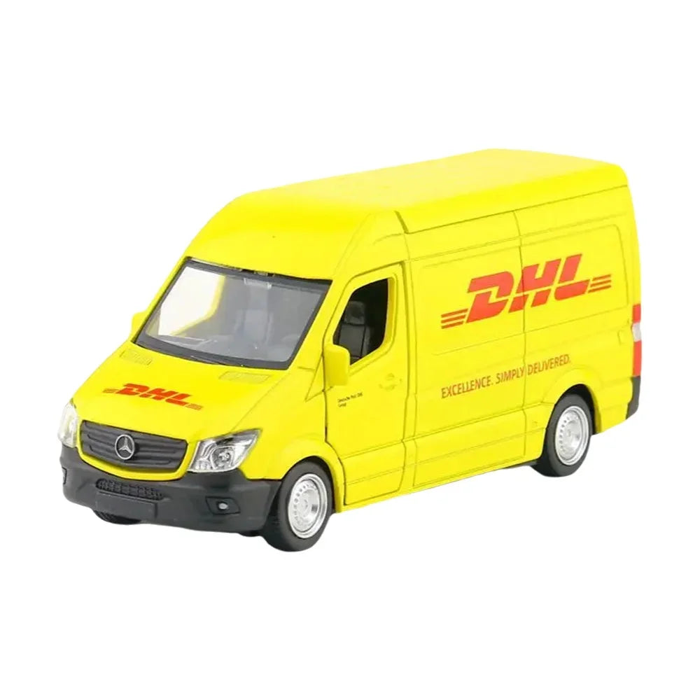1:36 RMZ City DHL Sprinter Diecast Pull-Back Toy