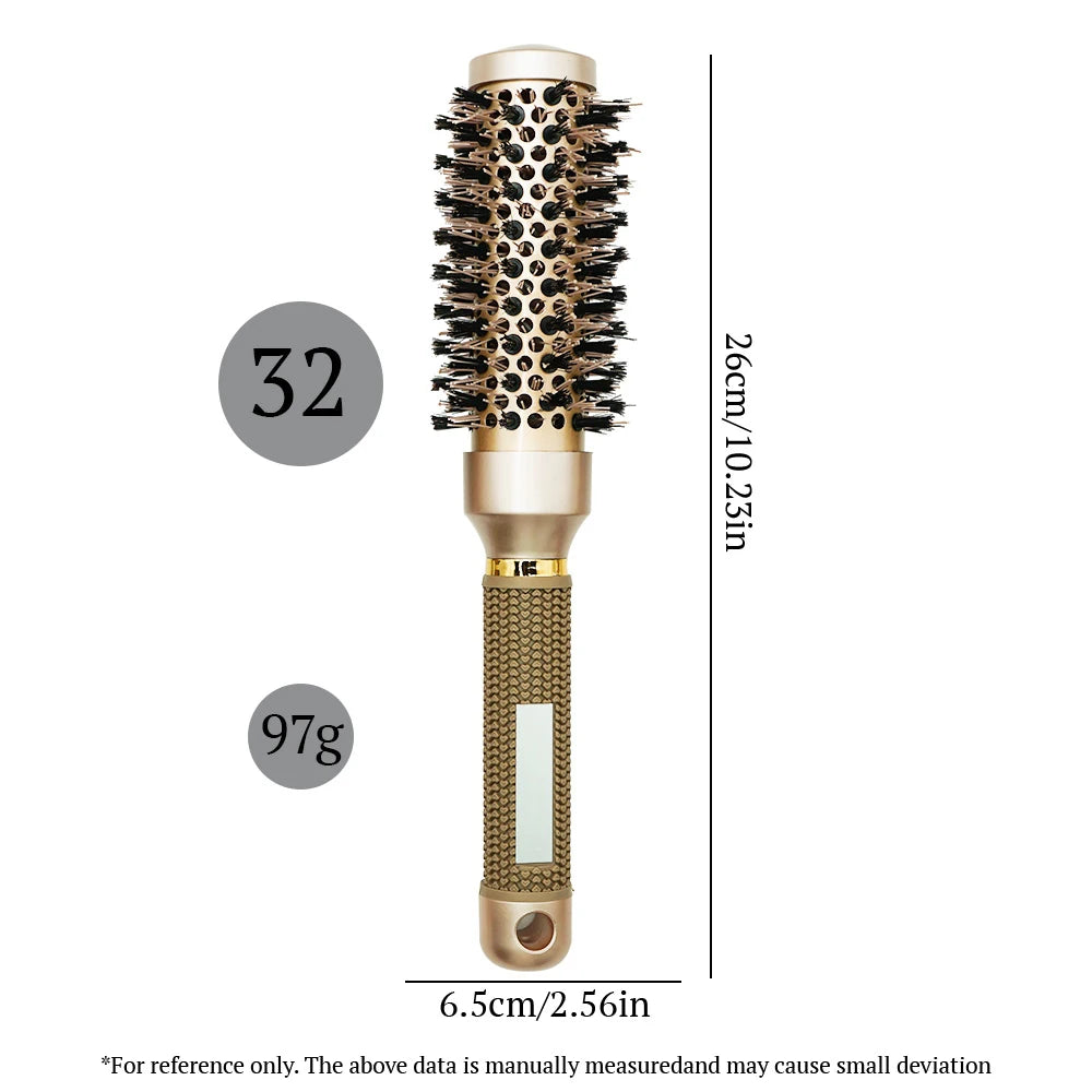 Anti-Static Aluminum Round Hair Curling Brush