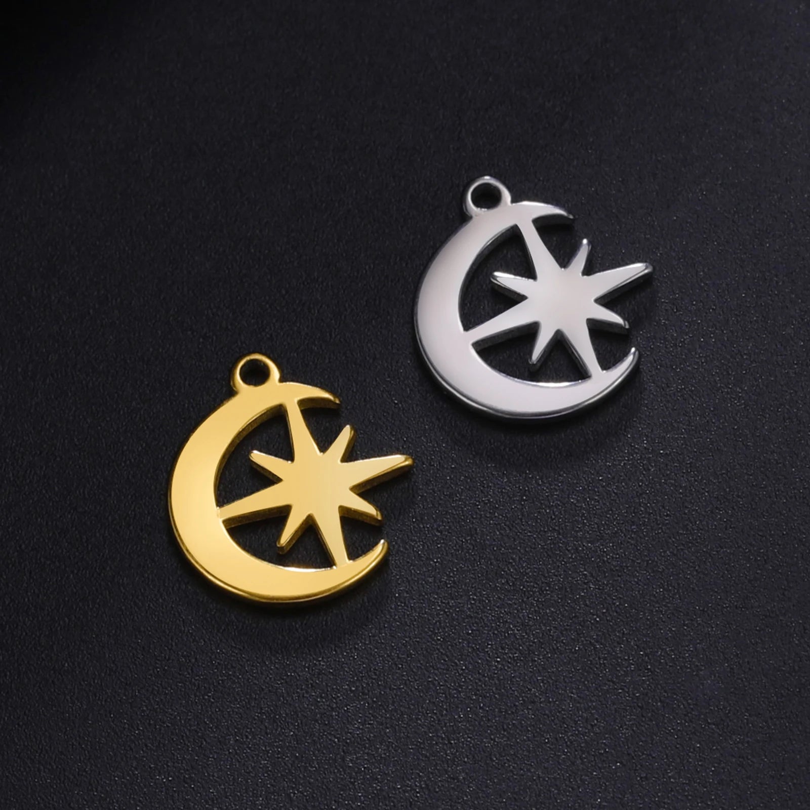 5pcs Stainless Steel Mini Charms for Jewelry Making