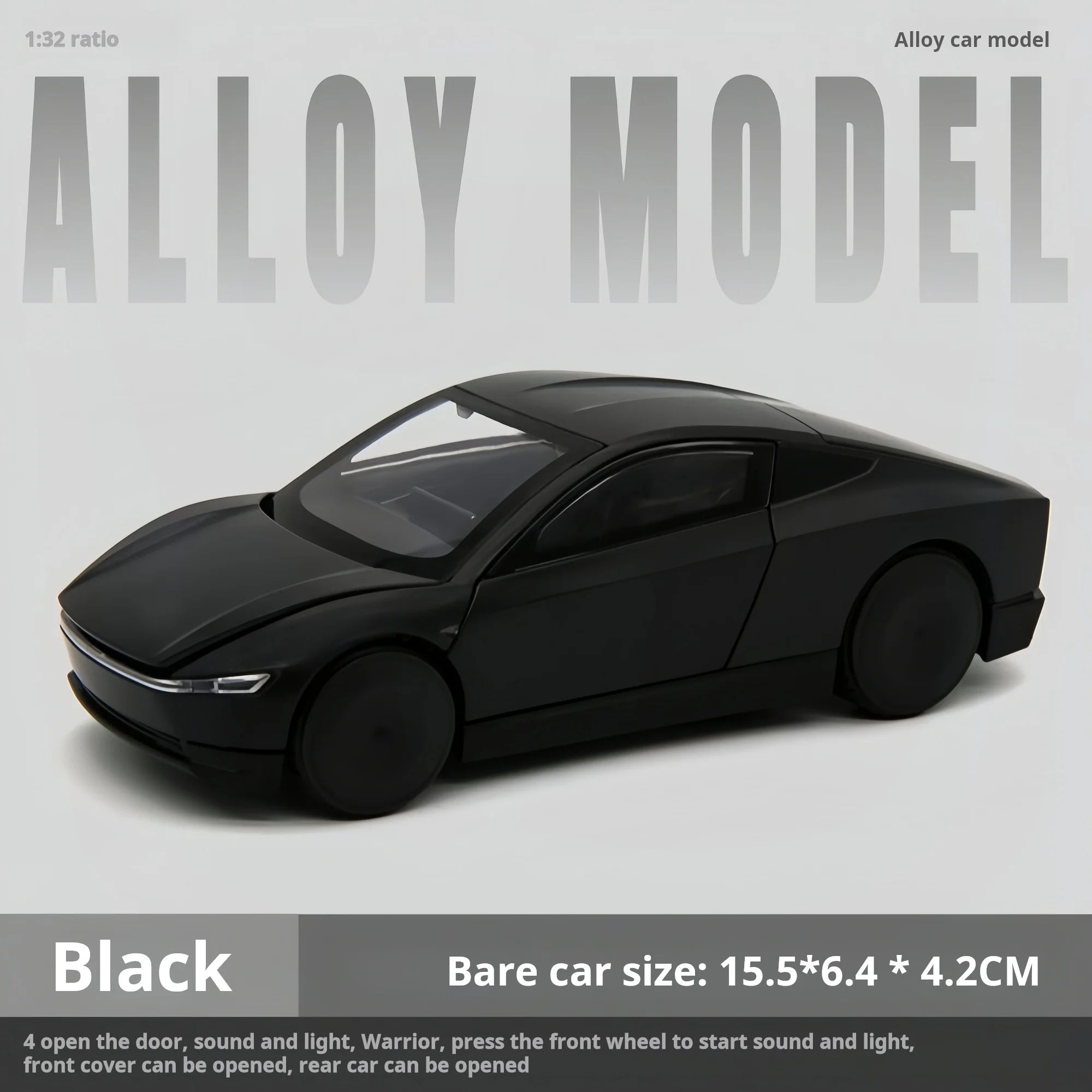 1:32 Tesla Robotaxi Pickup Alloy Toy Car Model