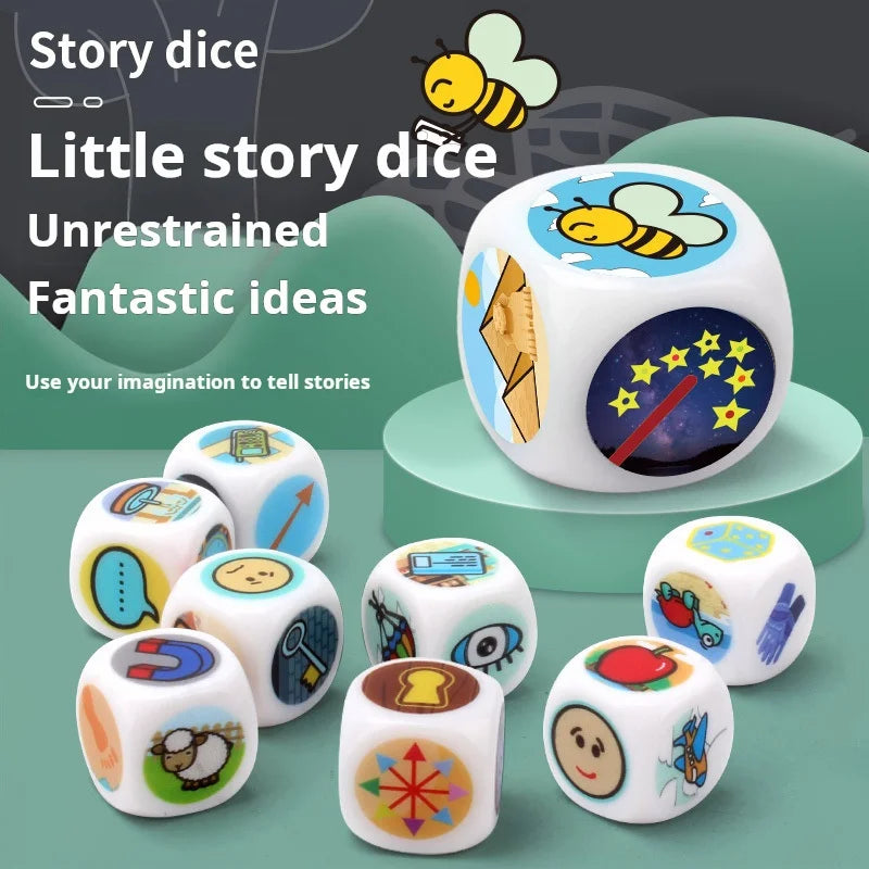 Acrylic Picture Story Dice Puzzle Game