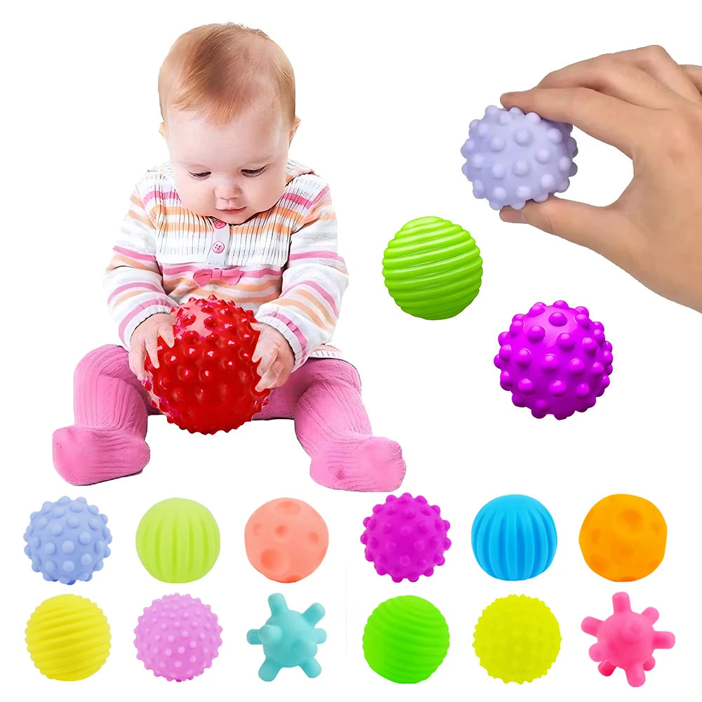 6pcs Textured Sensory Ball Set for Babies