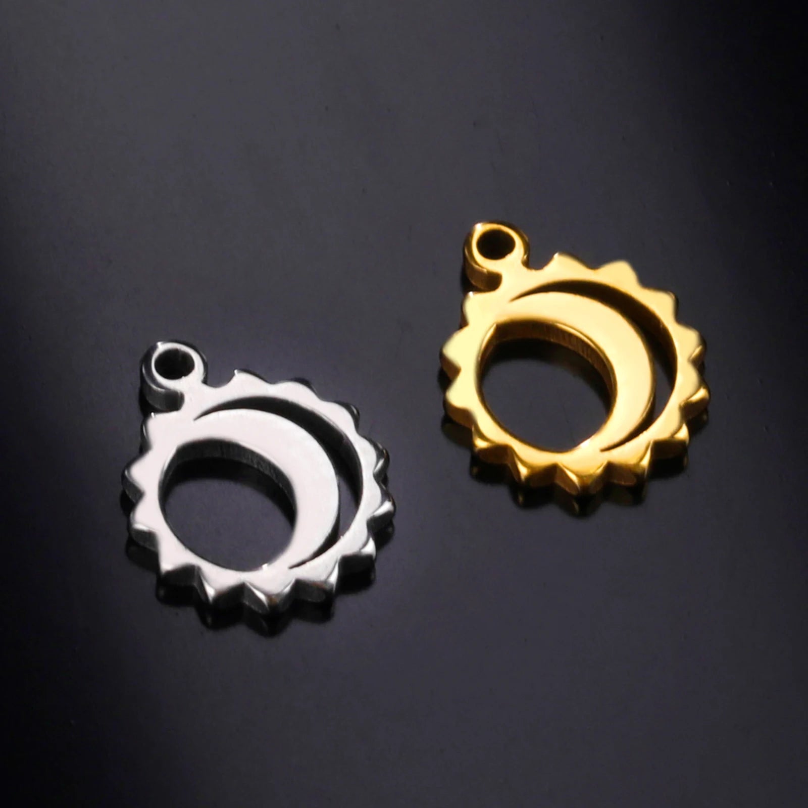 5pcs Stainless Steel Mini Charms for Jewelry Making