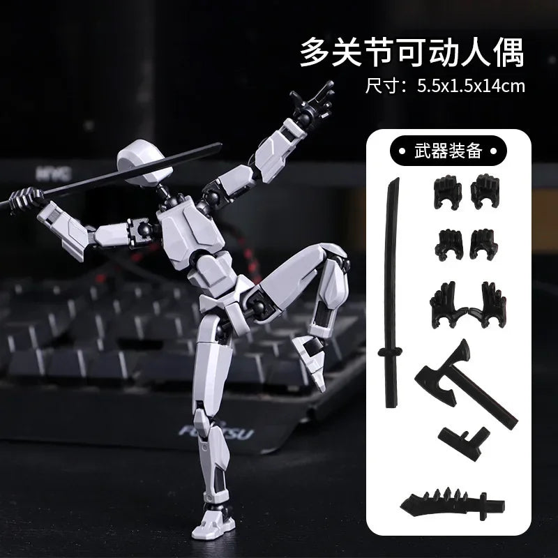 3D Printed Multi-Jointed Transforming Robot Action Figure