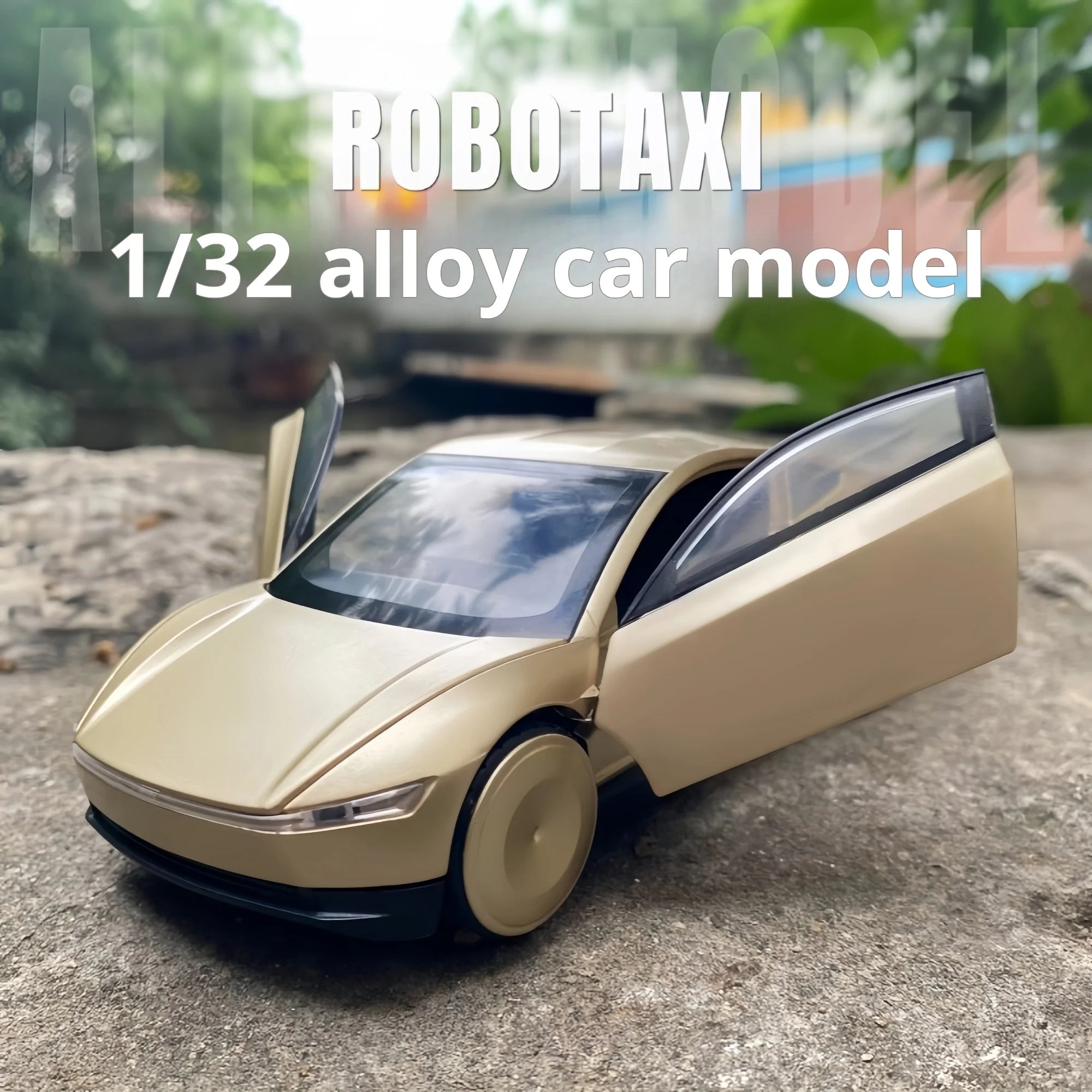 1:32 Tesla Robotaxi Pickup Alloy Toy Car Model