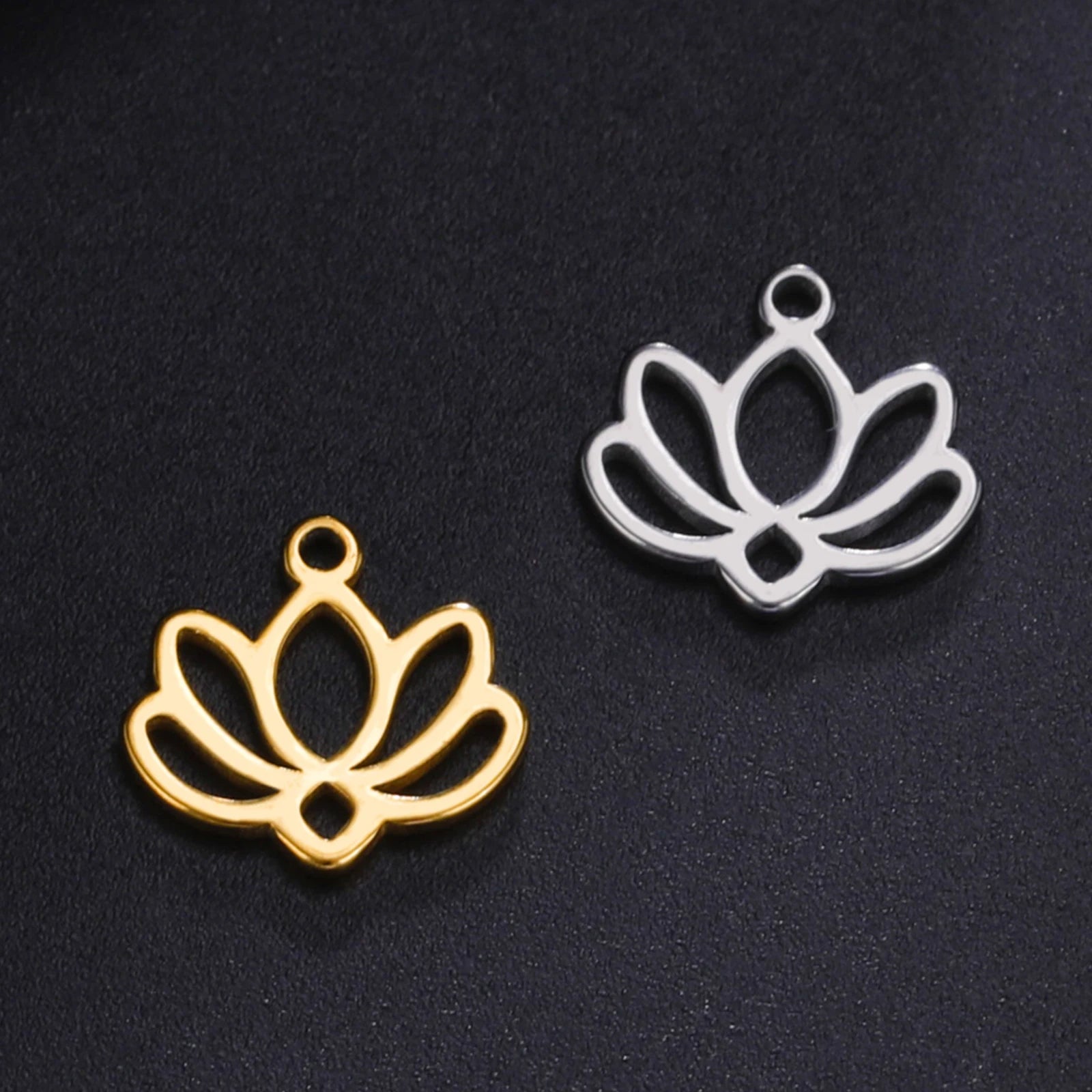 5pcs Stainless Steel Mini Charms for Jewelry Making