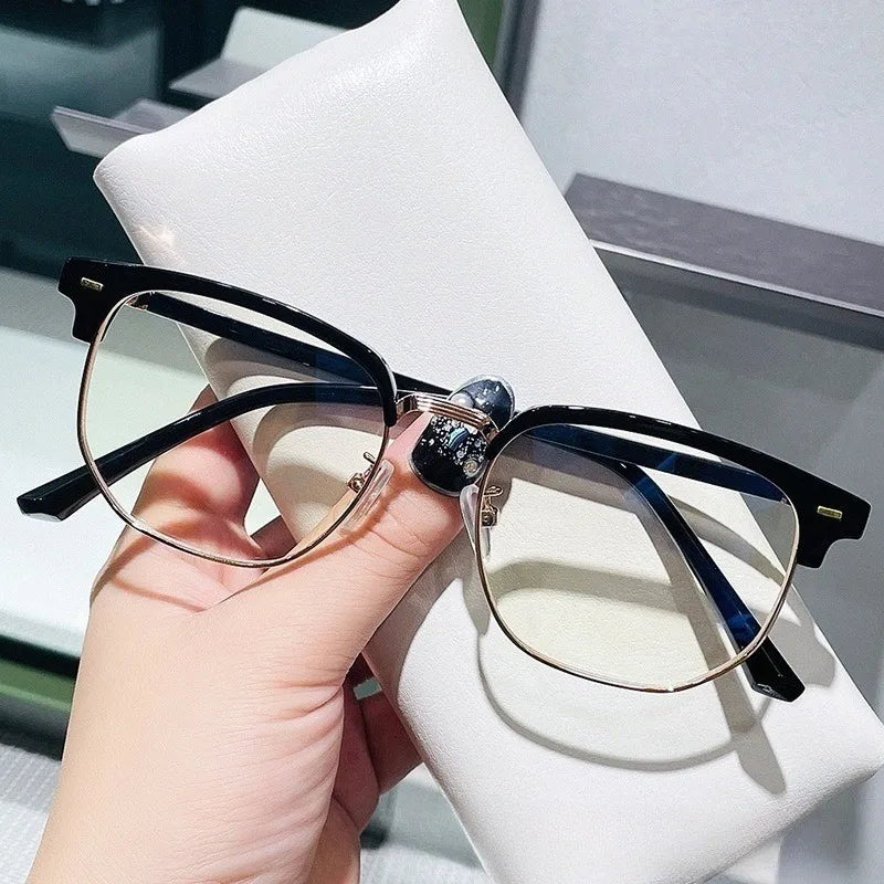 Anti-Radiation Square Glasses with Replaceable Lens